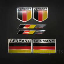 Insignia de calcomanía para coche, insignia de aluminio con bandera de Alemania, emblema para motocicleta, tanque, 6 uds. 2024 - compra barato
