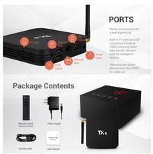 Tanix-smart tv box tx6, android 9.0, allwinner h6, 4gb, 64 gb, 4k, h.265, 2.4 ghz/5 ghz, wi-fi, bt, media player, tanix tx6 mini 2024 - compre barato