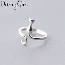 Charming anel étnico de lua e gato para mulheres, boêmio moda feminina anéis de dedo meninas festa presente joias góticas 2024 - compre barato
