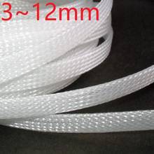 Clear PET Braided Wire Sleeve 2 4 6 8 10 12mm Tight High Density Insulated Cable Protect Expandable Sheath Single Color 2024 - buy cheap