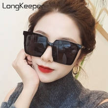 2020 Luxury Big Square Sunglasses Women Brand Designer Retro Oversized Sun Glasses Female Black Shades UV400 Oculos Feminino 2024 - buy cheap