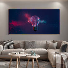 Abstract Light Bulb Graffiti Art HD Print Canvas Painting for Living Room Bedroom Office Decoration Painting Cuadros No Frame 2024 - buy cheap