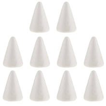 5/10 pces forma cone styrofoam árvore de natal diy para pintura artesanato 70/100/150mm 2024 - compre barato