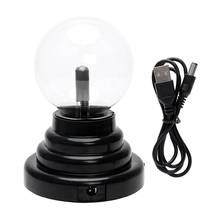 USB Plasma Ball Lamp Touch Sensitive Novelty Glass Light Sphere Nightlight Kids Birthday New Year Gifts Decoration Ball Lamp 2024 - buy cheap