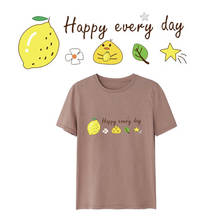 Parches de transferencia de vinilo para camiseta, calcomanía decorativa de calor, fruta fresca, limón, aguacate, para planchar, estilo Sunmmer 2024 - compra barato