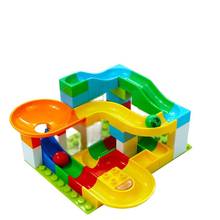 New 52pcs/set DIY Tunnel Building blocks Maze Ball Track Run Slide Bricks action Toys gifts For Children 2024 - buy cheap