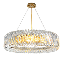 Lustre de luxo, moderno, iluminação para casa, quarto, sala de jantar, cristal transparente, redondo, luminária de teto 2024 - compre barato