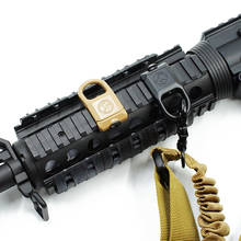 Tactical rápida detach fivela sling montagem giratória acessório adaptador apto 20mm ferroviário caça airsoft rifle arma acessórios 2024 - compre barato