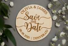 Couple Names Save the Date Magnet, Wood Save The Date Magnet, Custom Save The Dates,Unique Wedding Invite, Wedding Favors for G 2024 - buy cheap