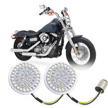 Luz indicadora de seta de motocicleta, led 1156 para harley sportster xl 883 1200, softail superlow dyna touring cvo 2024 - compre barato