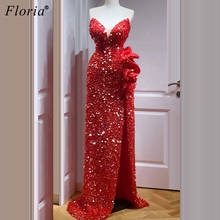 Элегантные красные искусственные женские вечерние коктейльные платья с юбкой-годе, вечерние платья, платья 2024 - купить недорого