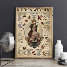 Pósteres e impresiones de Witchery Vintage para cocina, pintura en lienzo, arte nórdico de pared, imágenes de Brujas, conocimiento mágico, decoración de la habitación del hogar 2024 - compra barato