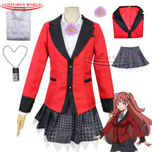 Disfraz de Kakegurui para niñas, conjunto completo de uniforme escolar de Anime, Kirari, Momobami, Jabami, Yumeko, Yumemite, Yumemi, Halloween 2024 - compra barato