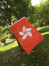 free shipping Hong Kong flying  flags 90*150cm HK polyester hanging flag For Decoration party 3*5feet 2024 - buy cheap