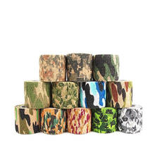 Disposable Airsoft paintball Self-adhesive Camouflage Wrap Rifle Hunting Shooting Cycling Waterproof Camo Stealth Non-woven Tape 2024 - buy cheap