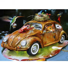 30x40 size Diamond Painting Cross Stitch car mouse frog DIY 5D Diamond Mosaic Embroidery Picture of Rhinestone full Home Decor 2024 - buy cheap