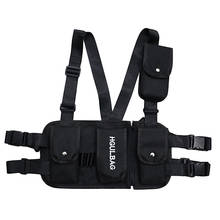 Men Chest Rig Bag Women Waist Pack Hip Hop Shoulder Crossbody Man West Vest Chest Black Streetwear Bags 2024 - buy cheap