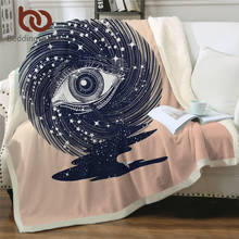 BeddingOutlet-Manta de Sherpa con ojos mágicos, colcha de estrellas y galaxia, sofá de felpa con cielo estrellado, brujería, colcha fina acogedora, 1 ud. 2024 - compra barato