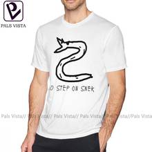 Snake T Shirt Don T Step On Snek T-Shirt Mens Printed Tee Shirt Funny Classic Plus size 100 Cotton Short-Sleeve Tshirt 2024 - buy cheap