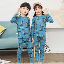 TUONXYE Boys Girls Pajamas Set Children Dinosaurs Cotton Kids Long Sleeve Pijama Baby Sleepwear Clothing 2024 - buy cheap