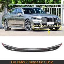 Carbon Fiber Front Bumper Lip Spoiler For BMW 7 Series G11 G12 M Sport 2019 2020 Car Front Bumper Lip Chin Apron Guard 2024 - buy cheap