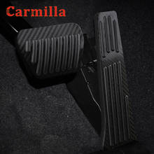 Carmilla AT Carbon Fiber Car Pedal Protection Cover for BMW 1 Series F20 F21 2010 - 2019 2Pcs Auto Gas Brake Pedals Protector 2024 - buy cheap