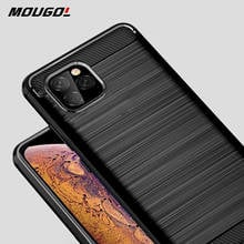 Funda de fibra de carbono para iPhone, carcasa a prueba de golpes, protección completa, parachoques, para 11 Pro Max 2024 - compra barato