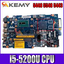 Akemy I5-5200U для Dell inspiron 5448 5548 5443 Материнская плата ноутбука ZAVC1 LA-B016P CN-0V25MC V25MC материнская плата 100% тестирование 2024 - купить недорого