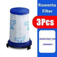 Запасные детали для пылесоса Rowenta Force 360, фильтр Hepa, аксессуары, 3 шт., ZR009001 2024 - купить недорого