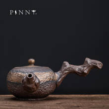 PINNY Dead Wood Side Handle Teapot Ceramic Antique Tea Pot Creative Pigmented Drinkware Chinese Kung Fu Tea Service 2024 - buy cheap