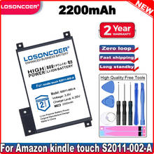 LOSONCOER 2200 мА/ч, S2011-002-S хорошее качество Батарея для amazon kindle touch S2011-002-A DR-A014 S2011-002-S 170-1056-00 D01200 2024 - купить недорого
