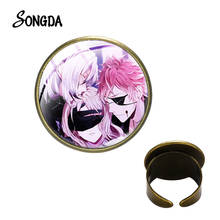Anime DIABOLIK LOVERS Theme Ring Cartoon Photo Diabolik Lovers Glass Dome Open Finger Ring Cosplsy Jewelry Men Women Lover Gifts 2024 - buy cheap