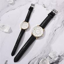 Простые женские модные часы с римским циферблатом, кожаные женские наручные часы с кожаным браслетом, повседневные женские кварцевые часы 2020, Montre Femme 2022 - купить недорого