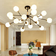 Nordic LED Chandelier Lighting AC90V - 260V Iron Branch Art Hanging Lamp For Living Room Restaurant Kitchen Deco chandeliers 2024 - buy cheap
