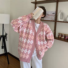 Suéteres de estilo japonés Kawaii Ulzzang para mujer, cárdigan informal holgado con diamantes, ropa Harajuku coreana 2024 - compra barato