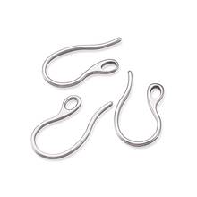 100pcs Stainless Steel Earring Hooks Ear Wires with Loop for DIY Dangle Earrings Jewelry Making 21.5x11x1mm Hole: 2x3.5mm 2024 - buy cheap