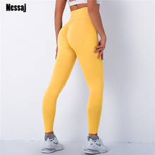 Nessaj-mallas Push Up sin costuras para mujer, Leggings ajustados de cintura alta para gimnasio, correr, 10 colores 2024 - compra barato