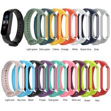 For Xiaomi Mi Band 5 Bracelet Miband 5 Strap Bracelet For Xiaomi Mi Band 5 Sport Strap Watch Silicone Wrist Strap 2024 - buy cheap