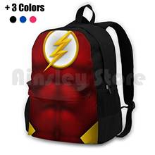Flash : Superhero Art Outdoor Hiking Backpack Riding Climbing Sports Bag Cinema Film Art Superhero Superhero Hero Flash Red 2024 - buy cheap