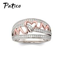 European Style 925 Sterling Silver Rings For Women Heart Design Engagement Promise Accessory Lovers Jewelry Birthday Gift 2024 - buy cheap