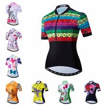 Weimostar 2021 Women Cycling Jersey Shirt Short Sleeve mtb Bike Jersey MTB Bicycle Clothes Pro Team Cycling Tops Camisa Ciclismo 2024 - buy cheap