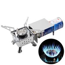 Mini Portable Outdoor Camping Picnic Folding Windproof Cooking Gas Burner Stove Electronic Stove hiking Foldable Split Stoves 2024 - buy cheap