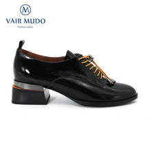 VAIR MUDO-zapatos de tacón alto informales para mujer, calzado elegante de charol con punta redonda, sin cordones, D9, 2021 2024 - compra barato