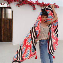 New arrival fashion women's high quality lovely big shawl soft outdoor print summer spring Sun protection scarf 2024 - buy cheap