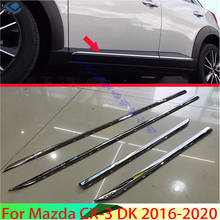 For Mazda CX-3 DK 2016-2020 Car Accessories ABS Chrome Side Door Line Garnish Body Trim Accent Molding Cover Bezel Protector 2024 - buy cheap