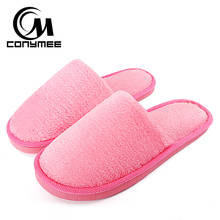 Home Slippers Woman Winter Indoor Floor Casual Shoes Candy Colors Women Furry Slipper Warm Cotton Shoe Soft Plush Slippers Men 2024 - buy cheap