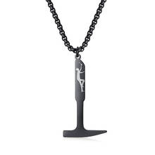 Stainless Steel Climbing Axe Pendant Necklace Black Hammer Necklaces Jewelry Men's Best Gift with Chain 2024 - buy cheap