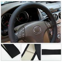 38CM DIY Steering Wheel Covers soft Leather braid on the steering-wheel of Car With Needle and Thread Interior accessories 2024 - buy cheap