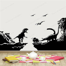 Dinosaur Wall  Sticker Dinosaur T-Rex wall decal Kids Bedroom Boys  Room decor removable wall art mural HJ855 2024 - buy cheap