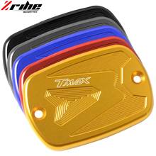 Nova 7 Cores Disponíveis de Alumínio Da Motocicleta Fluido de Freio Reservatório Tanque de Combustível Cap Capa Para YAMAHA TMAX 500 TMax 530 TMAX530 SX DX 2024 - compre barato